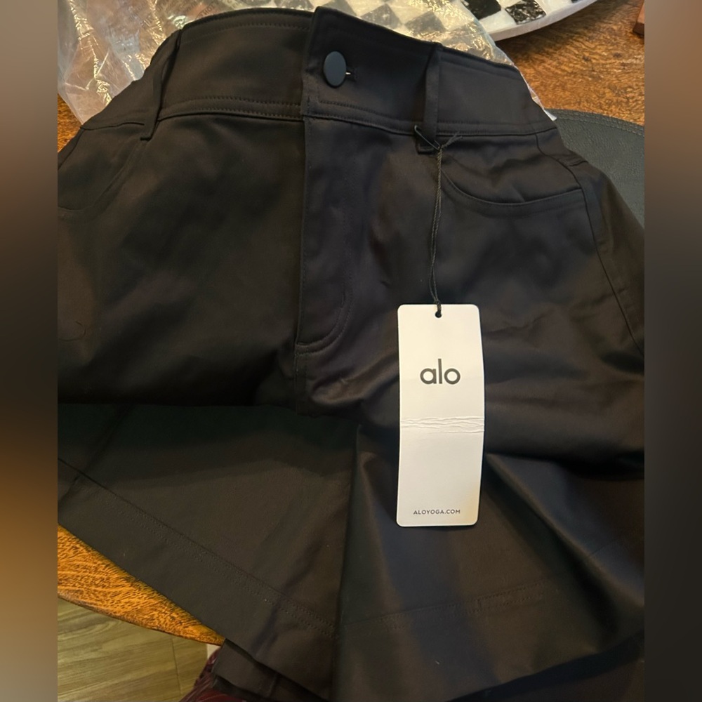 ALO Yoga Wanderlust Wide Leg Trouser Black Medium - NWT! - Picture 10 of 13